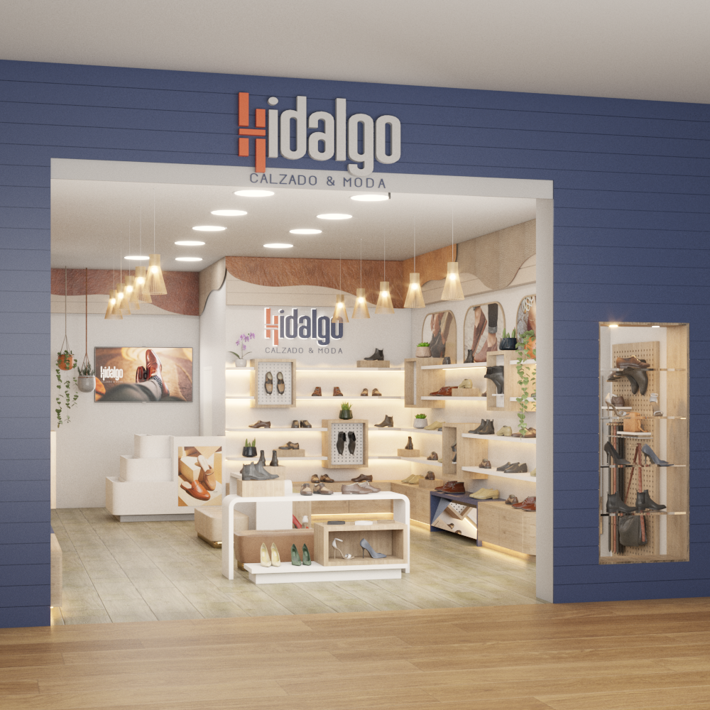 Fachada de Hidalgo Calzado & Moda en Mall Aventura